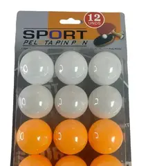 GENERICO - Set 12 Pelotas Ping Pong - Tenis De Mesa
