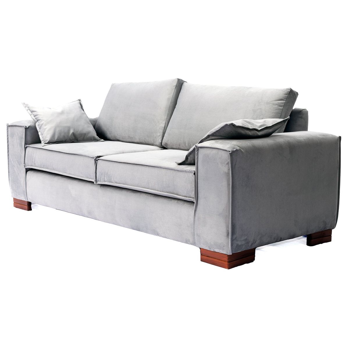 BARRA DESIGN - Sofá Noelia 3C Velvet Gris Claro