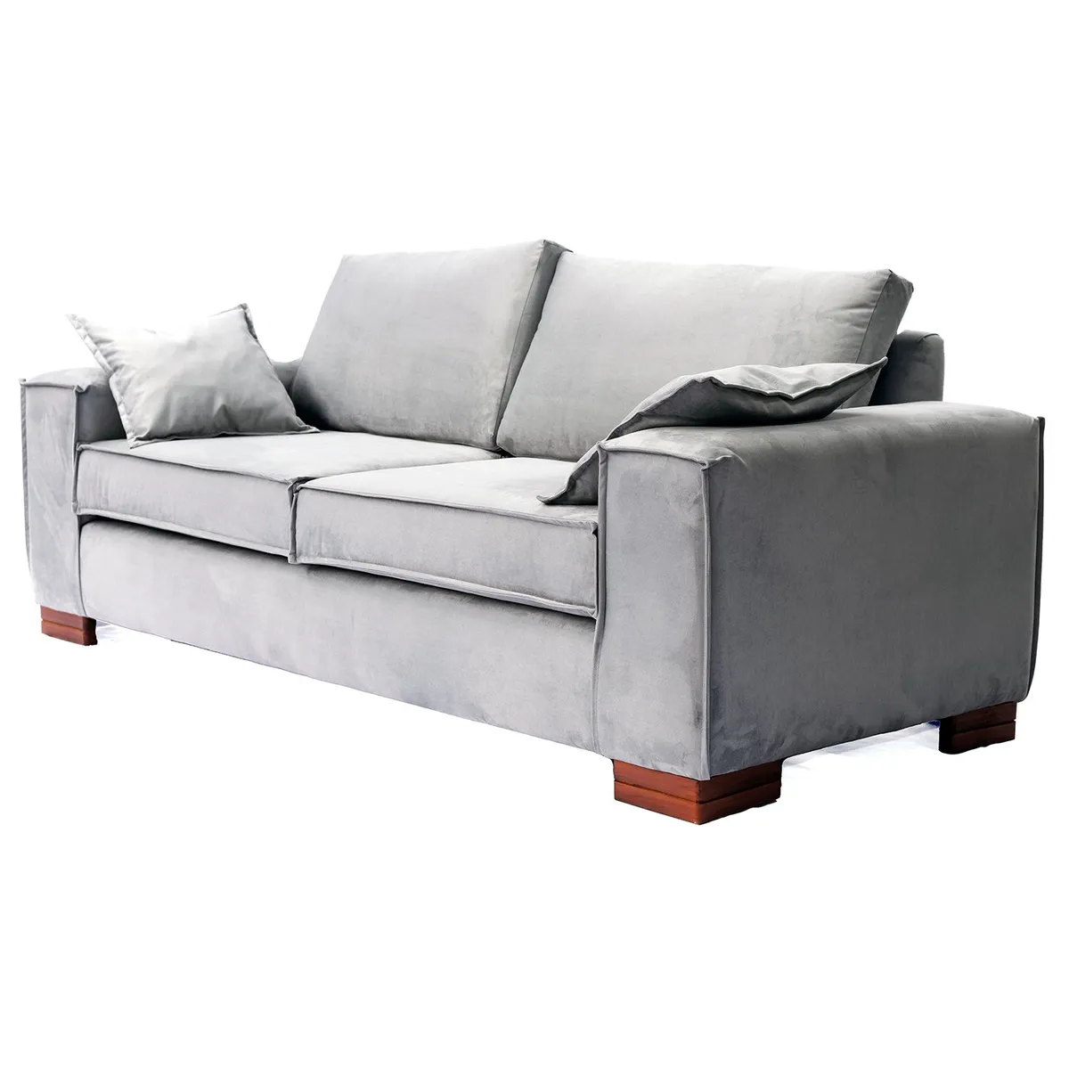 BARRA DESIGN - Sofá Noelia 3C Velvet Gris Claro