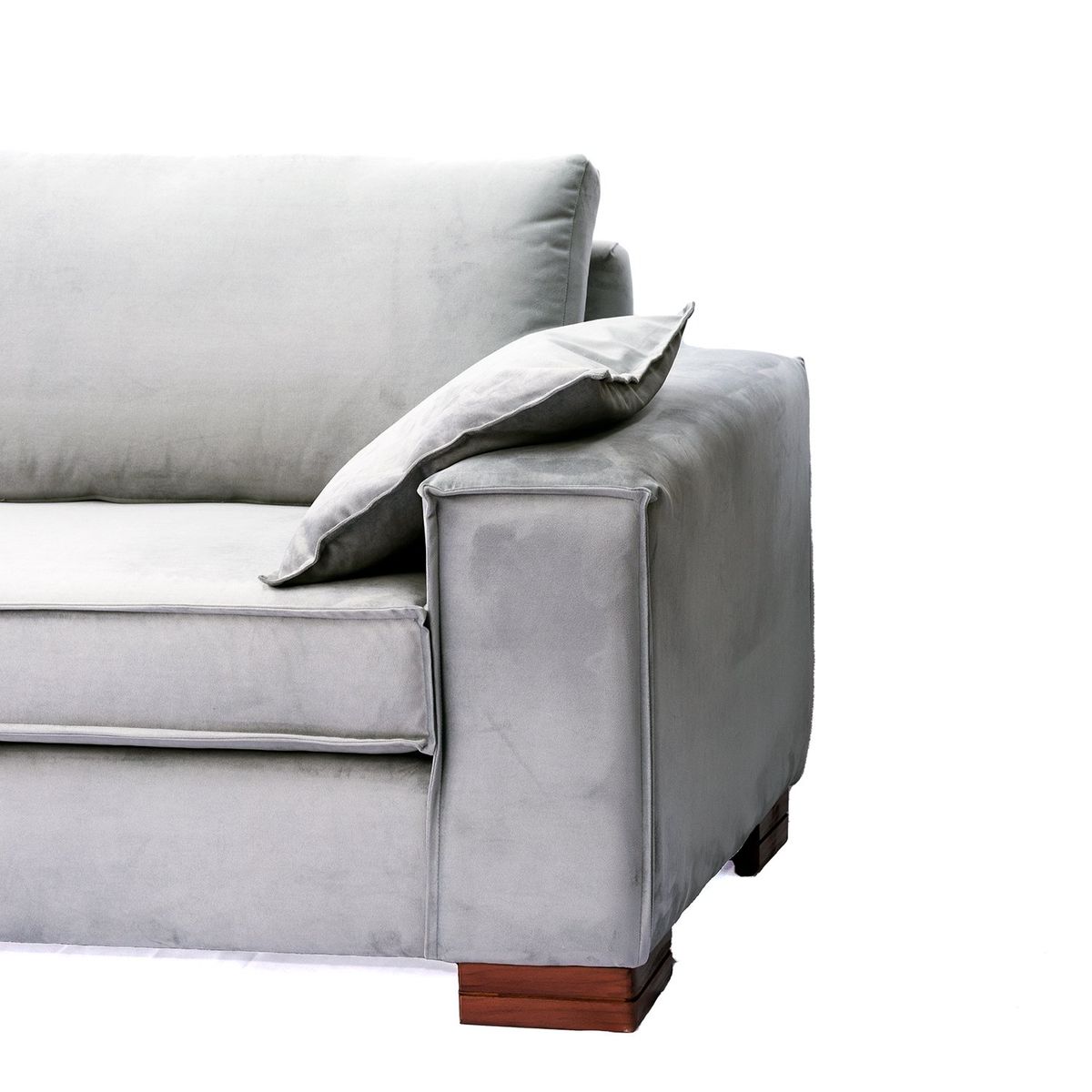 BARRA DESIGN - Sofá Noelia 3C Velvet Gris Claro