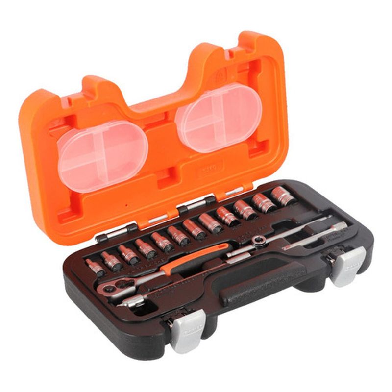 BAHCO - Juego De 16 Herramientas Dados 14 De 4 A 13mm S160 Bahco