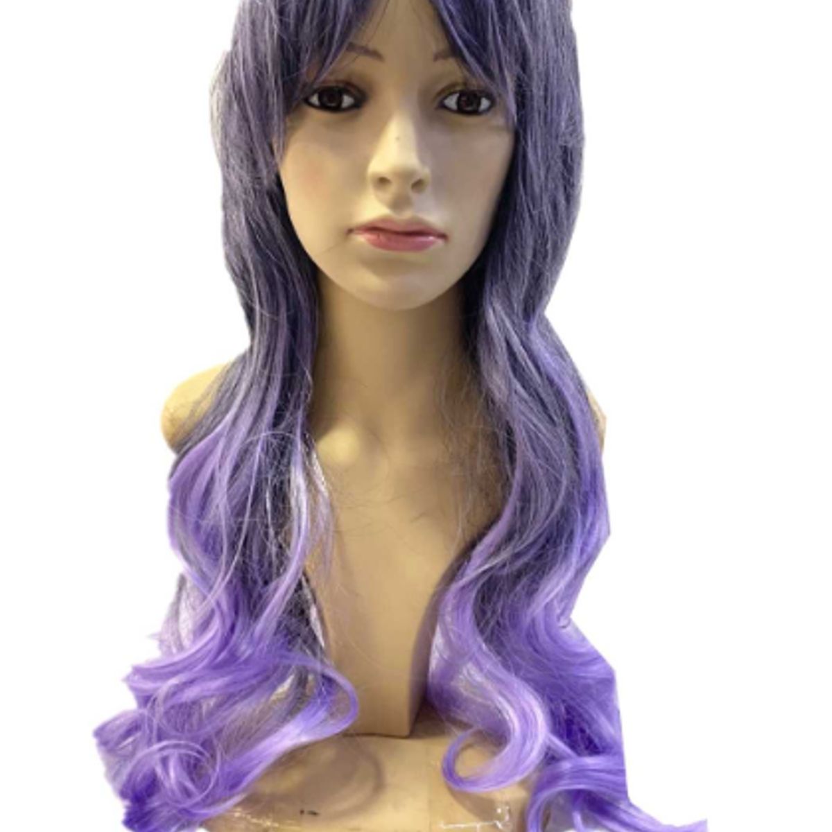 GENERICO - Peluca Larga Kanekalon Ondulado Tonos Muy Naturales 1t3815 morado