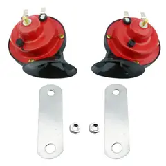 OEM - BOCINA PARA AUTO ROJA CARACOL GMP SIN RELAY EL PAR EN CAJA