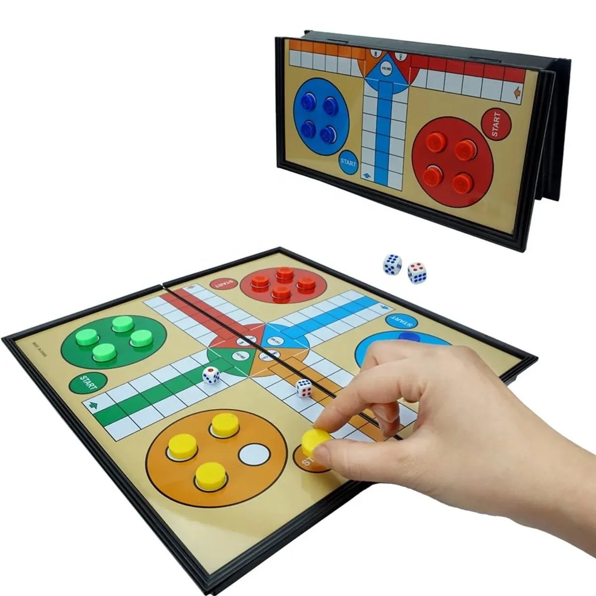 COCHOLITO KIDS - Juego Mesa Clásico Familiar Ludo Magnético Alta Calidad
