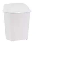 GENERICO - Papelero Tapa Vaivén 7 Lt Blanco