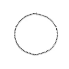 ANDREA COGGIOLA JOYAS - Pulsera Bolitas 2mm Plata Fina 925 Elásticada