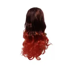 GENERICO - Peluca Larga Kanekalon Ondulado Tonos Muy Naturales 1t113 rojo