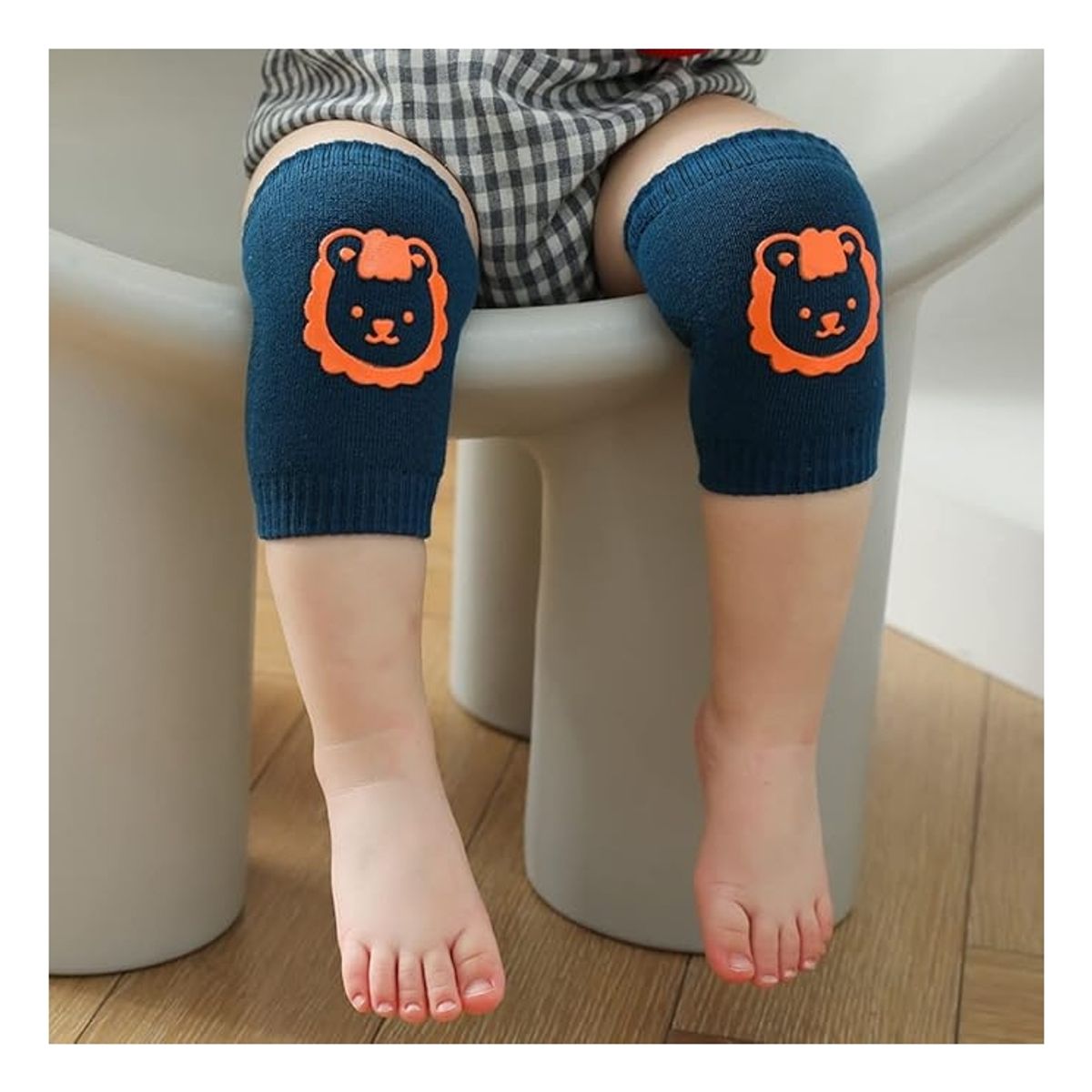 ATURE - 6 Pares Rodilleras Gateo Antideslizante Para Niños Y Bebes