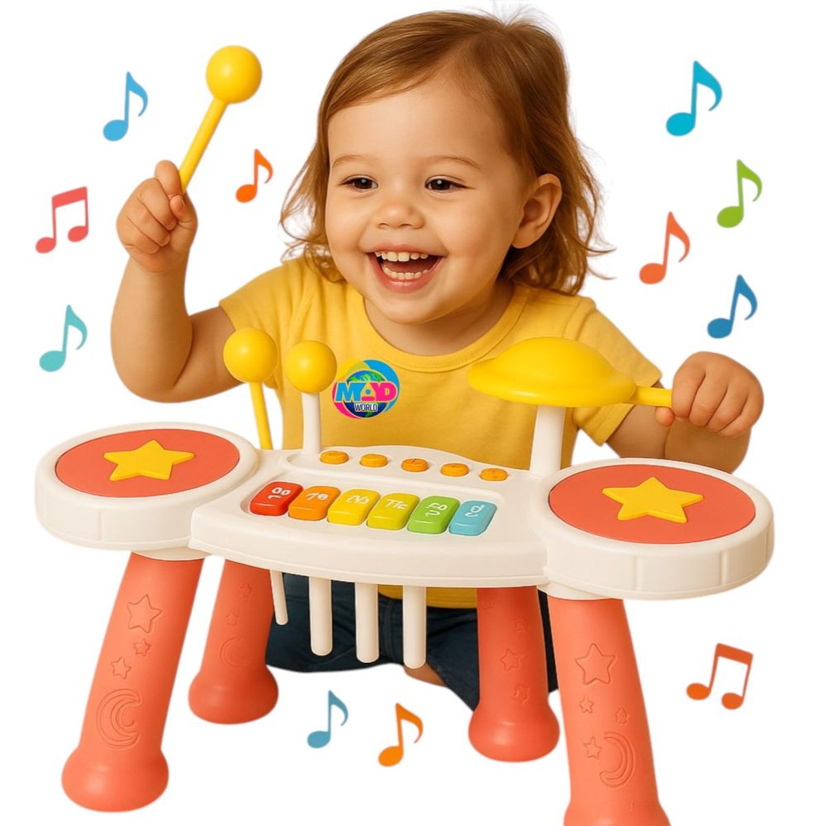 HUANGER - Juguete Batería Musical Para Bebes