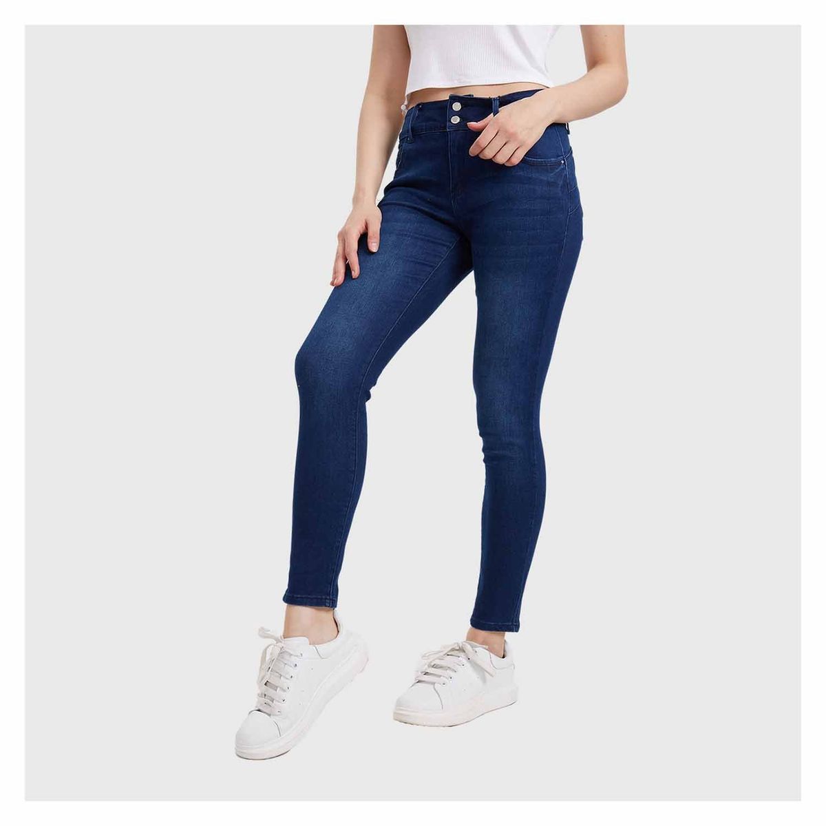 FASHION'S PARK - Jeans Mujer Skinny Kim Lavado Azul Oscuro Fashion's Park