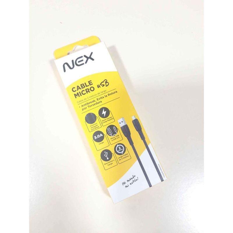 GENERICO - Cable micro usb 2m nex Cable micro usb 2m nex
