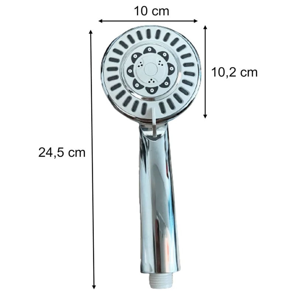 GENERICO - Pack Manguera Flexible 1.5 m + Soporte de Ducha + Mango Ducha - Blanco