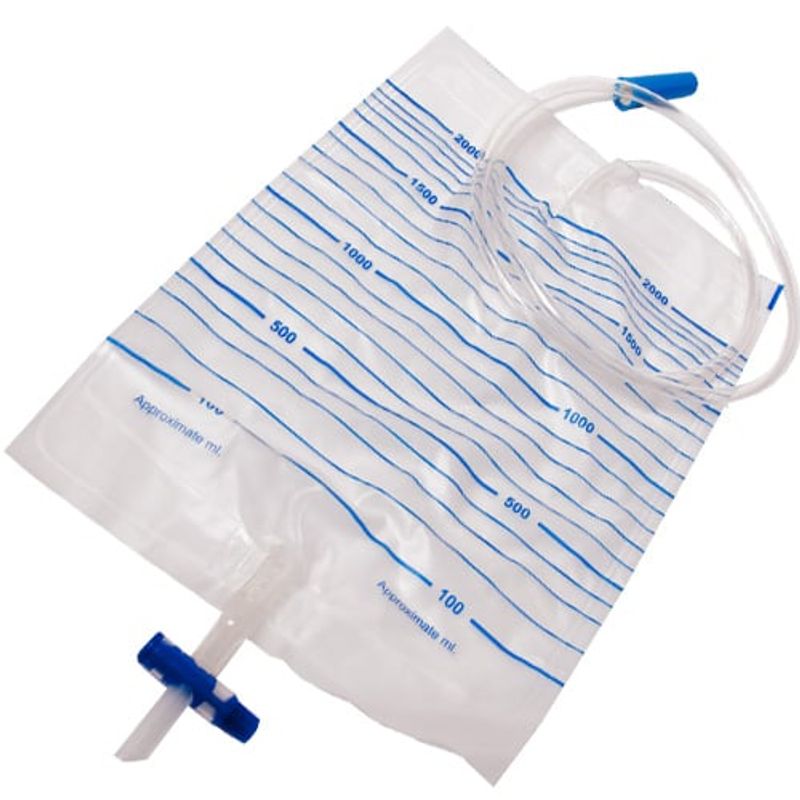 RAINBOW - Bolsa de Orina Cama 2000 ml, 10 unidades, DMORE