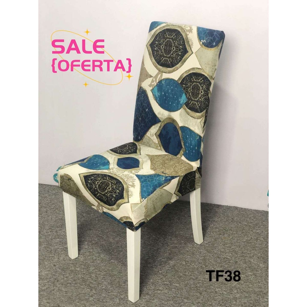 GENERICO - fundas para silla de comedor diseño pack 6 unidades