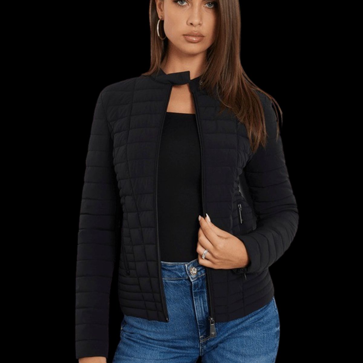 GUESS - Chaqueta Vona Jacket Negro Guess