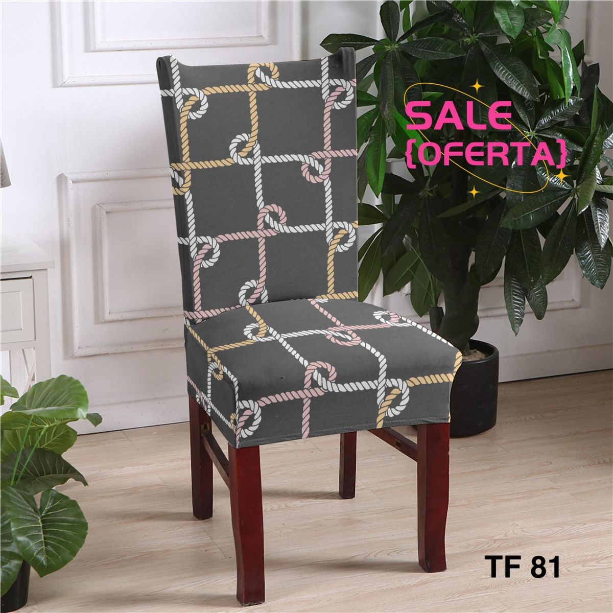 GENERICO - fundas para silla de comedor pack 6 unidades