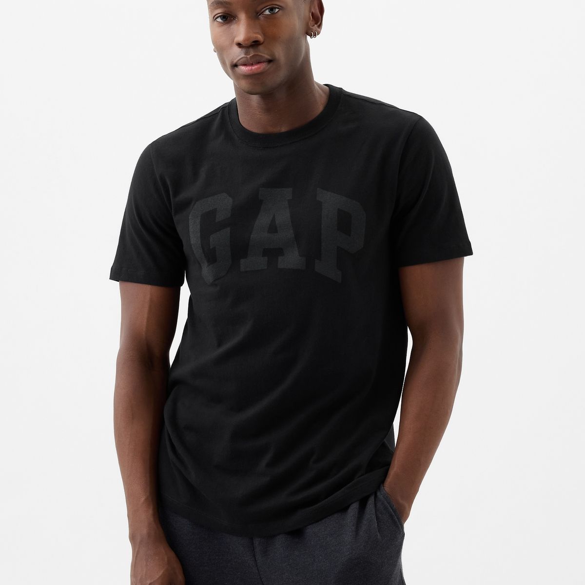 GAP - Polera Logo Manga Corta Negro GAP