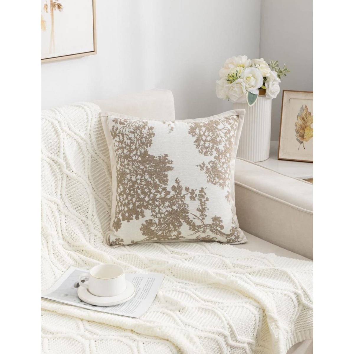 GENERICO - PACK / 2 FUNDAS PARA COJÍN ESTILO SHABBY