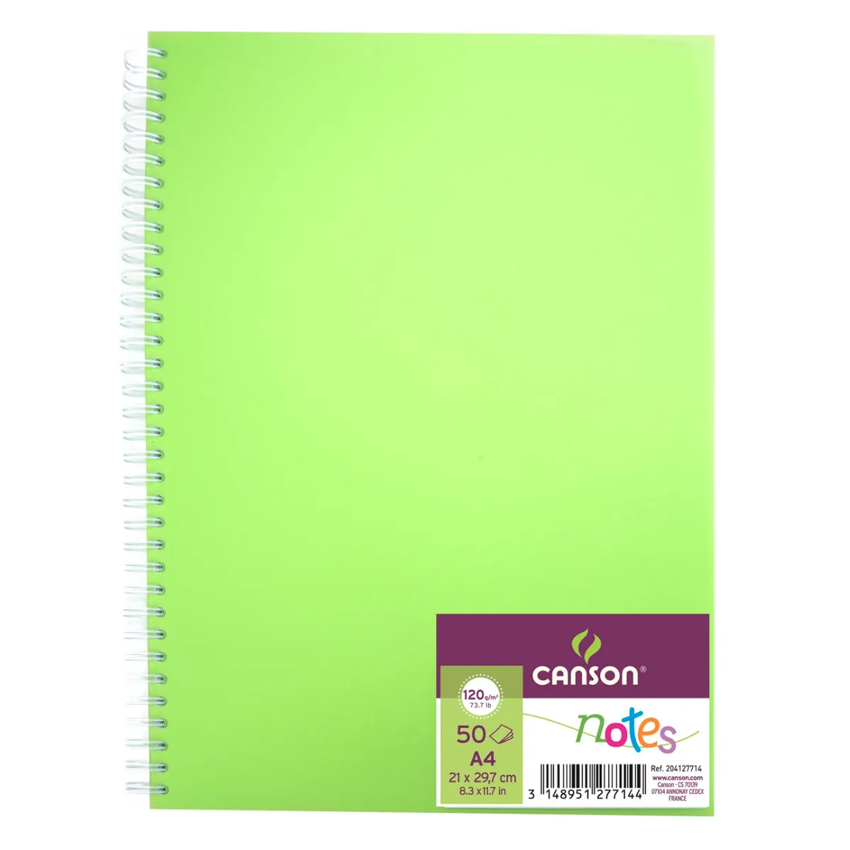 CANSON - Canson Notes A4 120Grs 50Hjs - 21x29 Verde
