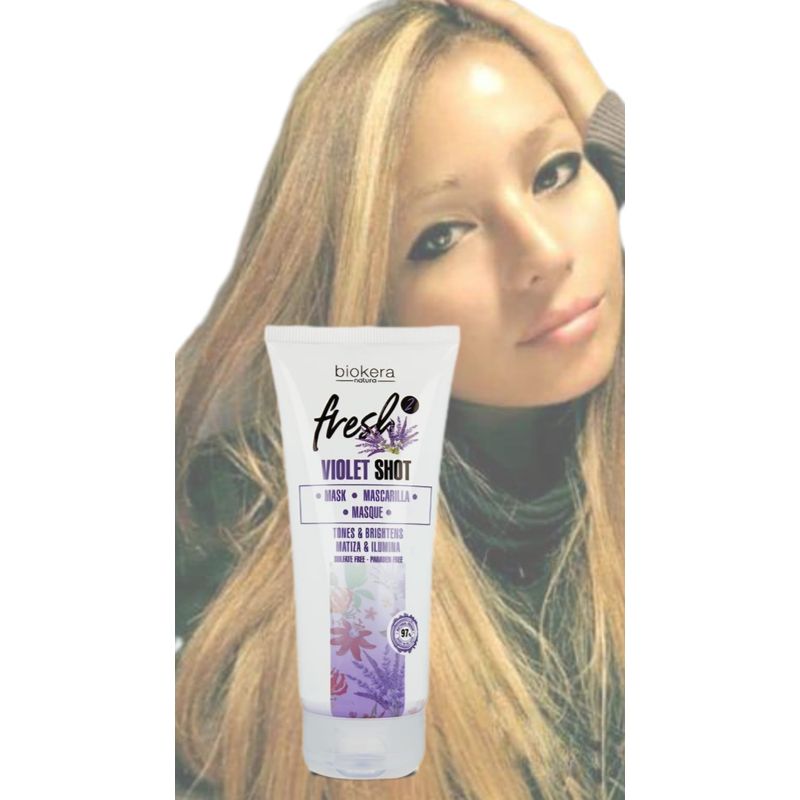 SALERM - Salerm Violet Shot Mascarilla Matizadora Biokera Fresh 200ml