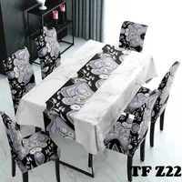 Set de mantel impermeables + 6 fundas de sillas