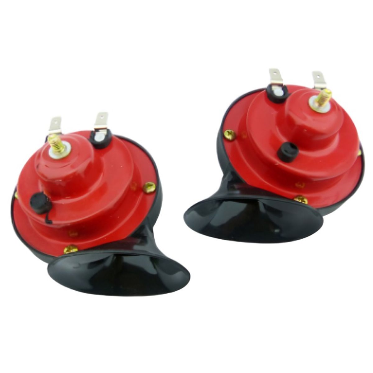 OEM - BOCINA PARA AUTO ROJA CARACOL GMP SIN RELAY EL PAR