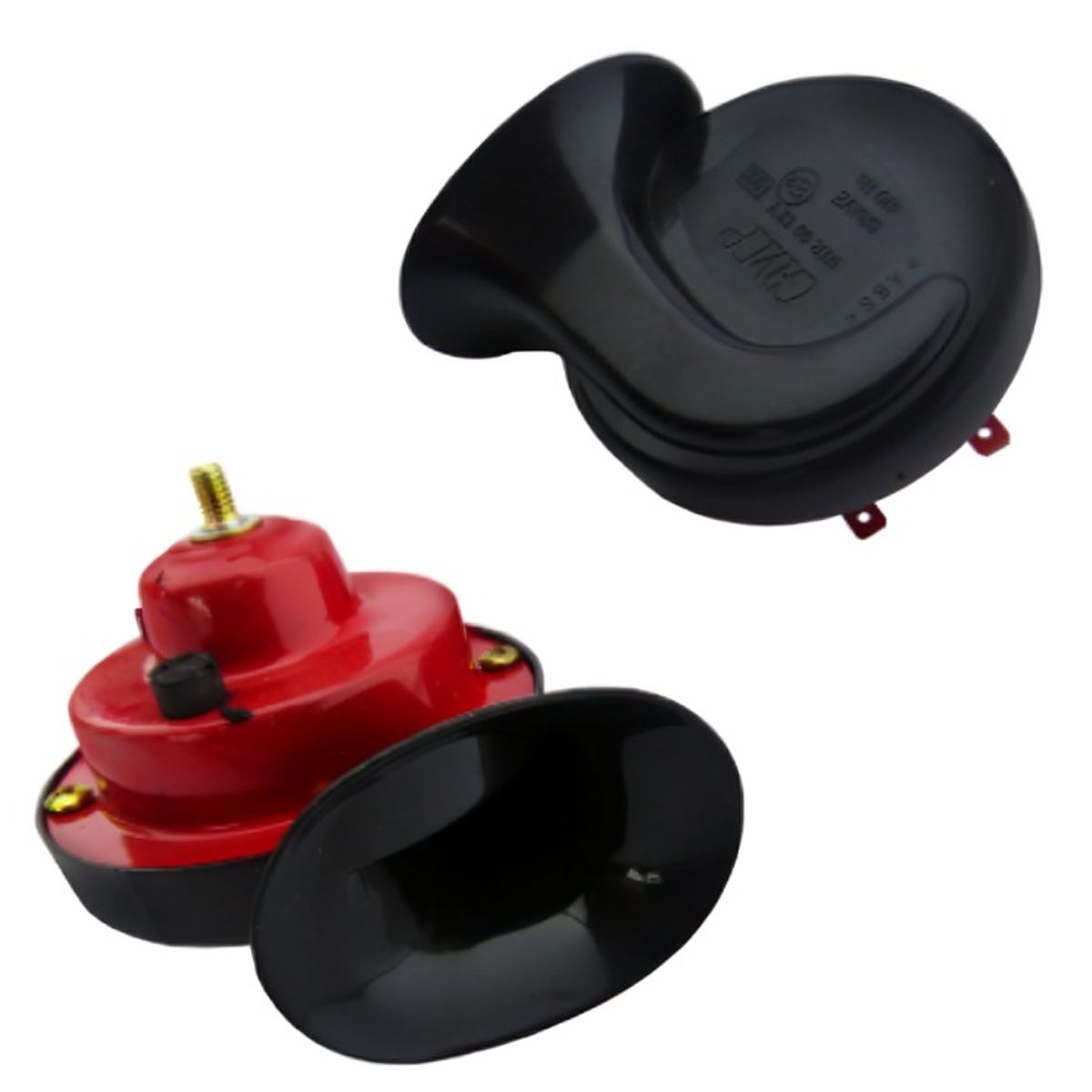OEM - BOCINA PARA AUTO ROJA CARACOL GMP SIN RELAY EL PAR