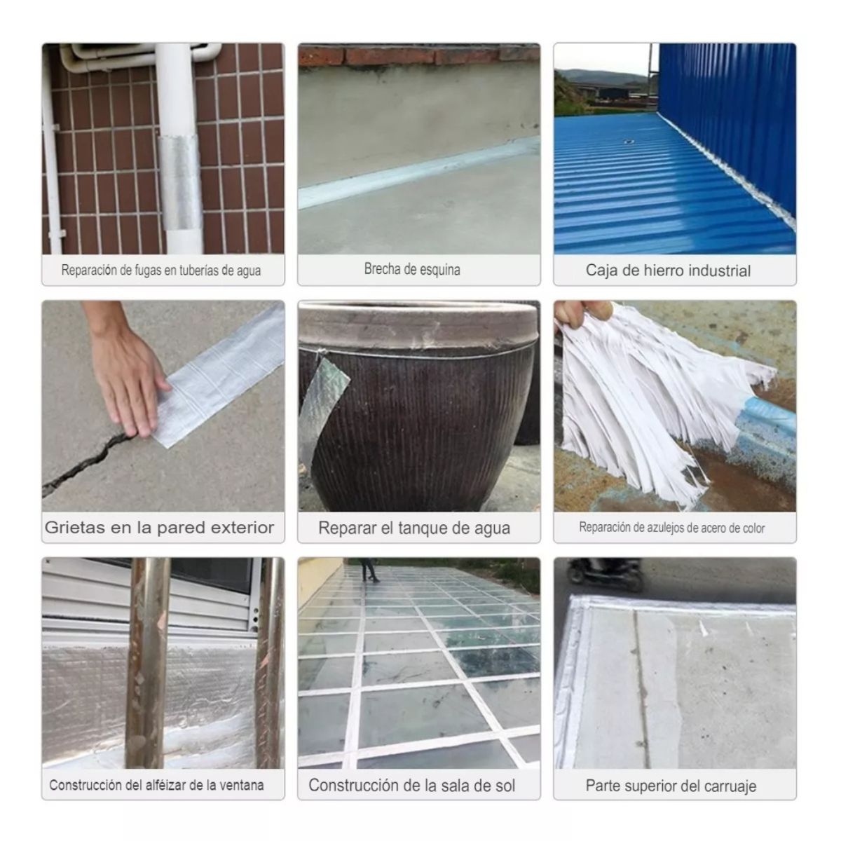 GENERICO - Cinta de Butilo Autoadhesiva 5 cm x 5m