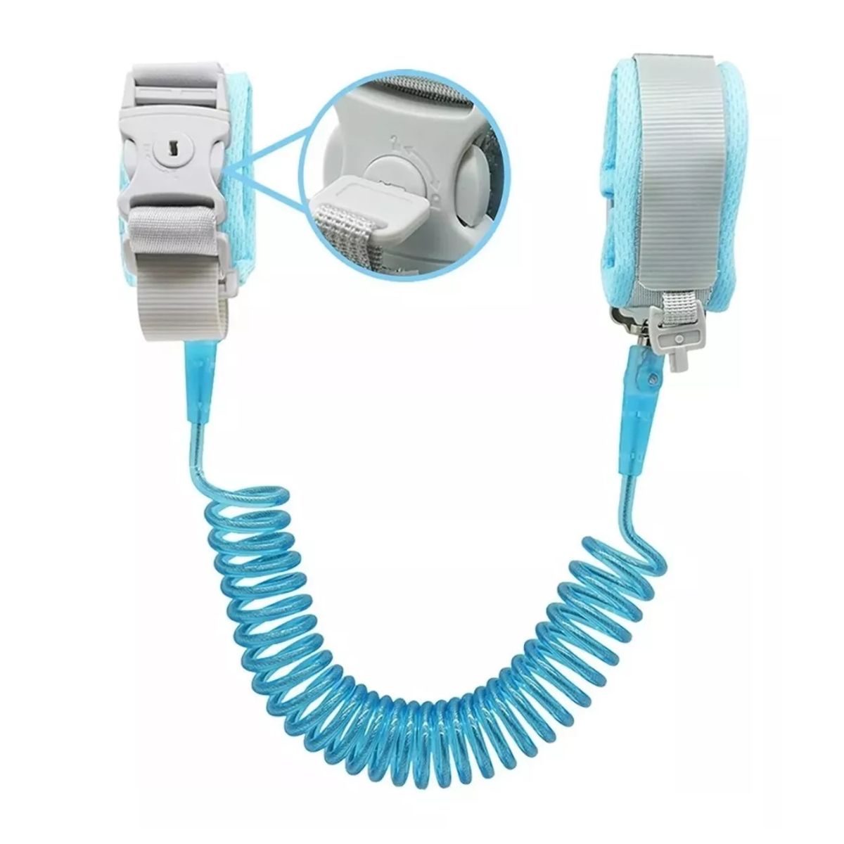 GENERICO - Arnés Anti Pérdida Pulsera Con Seguro Para Niños Celeste