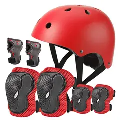 GENERICO - Set Protecciones y Casco Niño Niña Patines Bicicleta Large