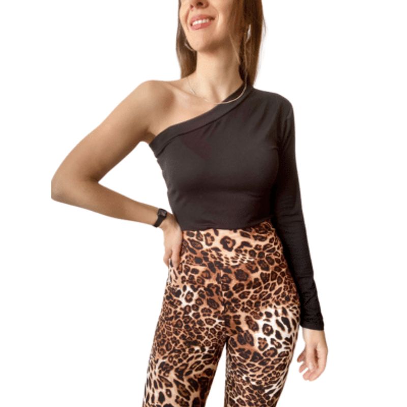 ME MATO TIENDA - Polera mujer una manga tienda Me Mató