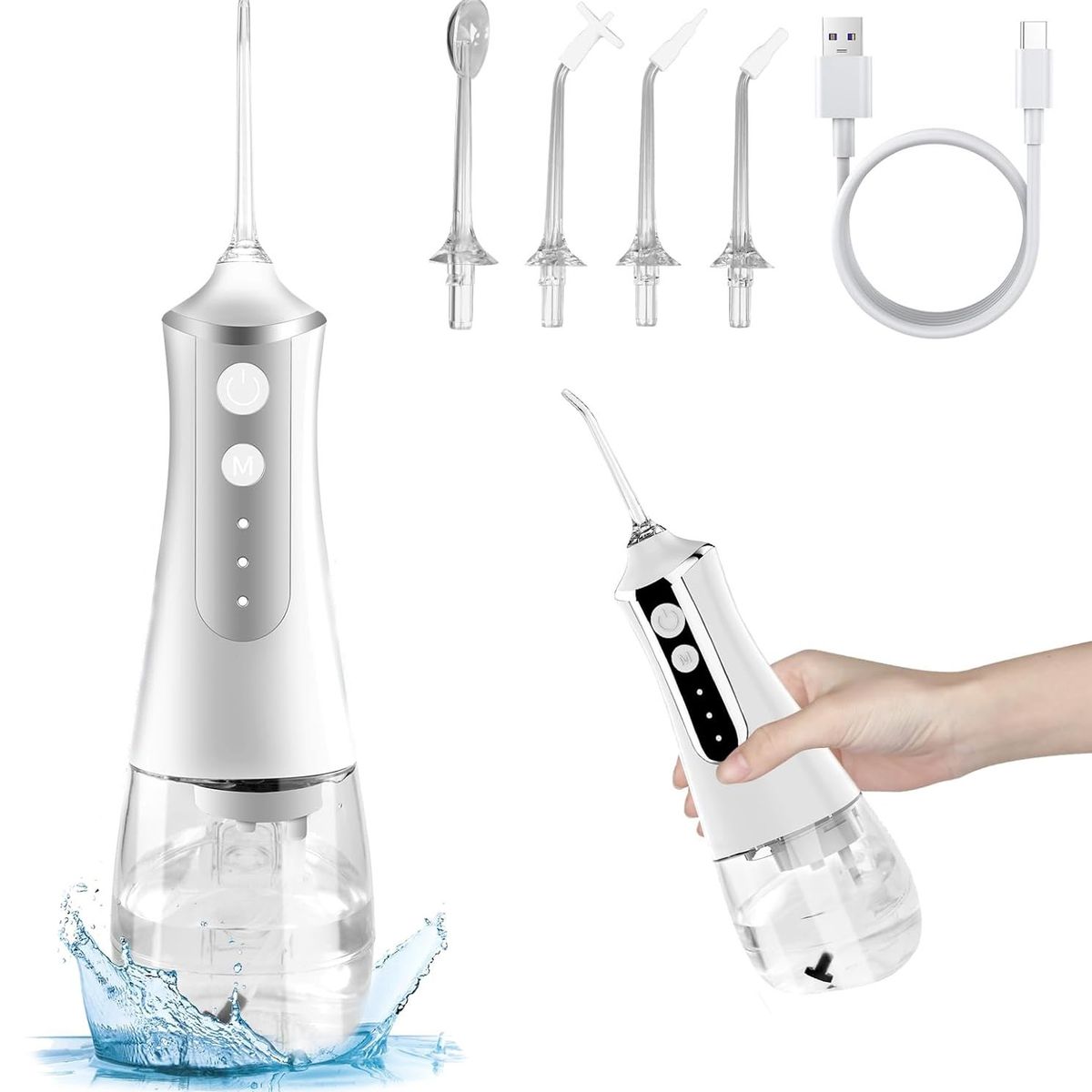 KUANGYE - Limpiador De Dientes Portátil Usb Recargable Water Flosser