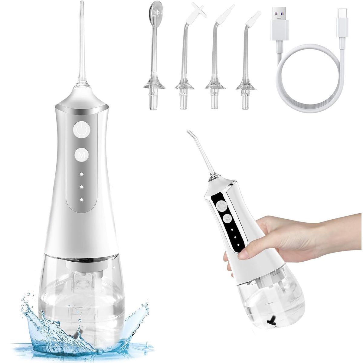 KUANGYE - Limpiador De Dientes Portátil Usb Recargable Water Flosser