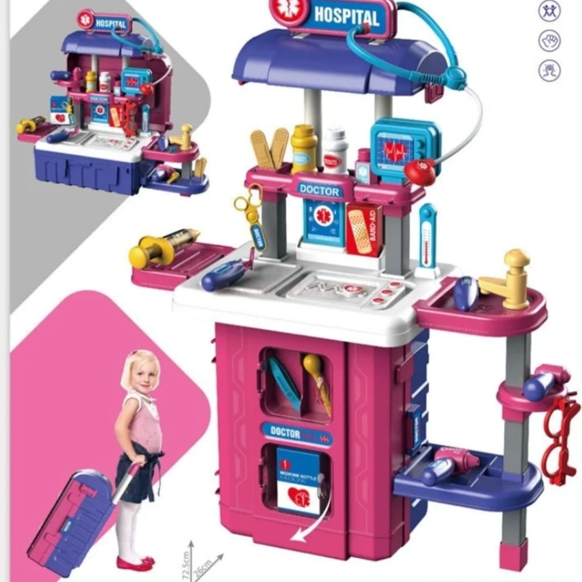 GENERICO - Set Doctor Juguete Maleta Juego De Roles Niños