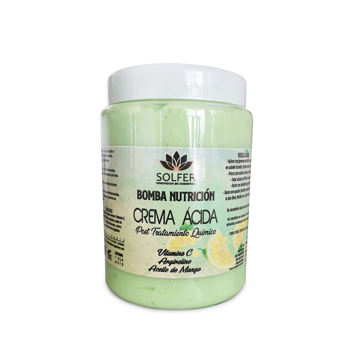 GENERICO - Crema Acida 4.5 Bomba De Nutrición Capilar Cremosa