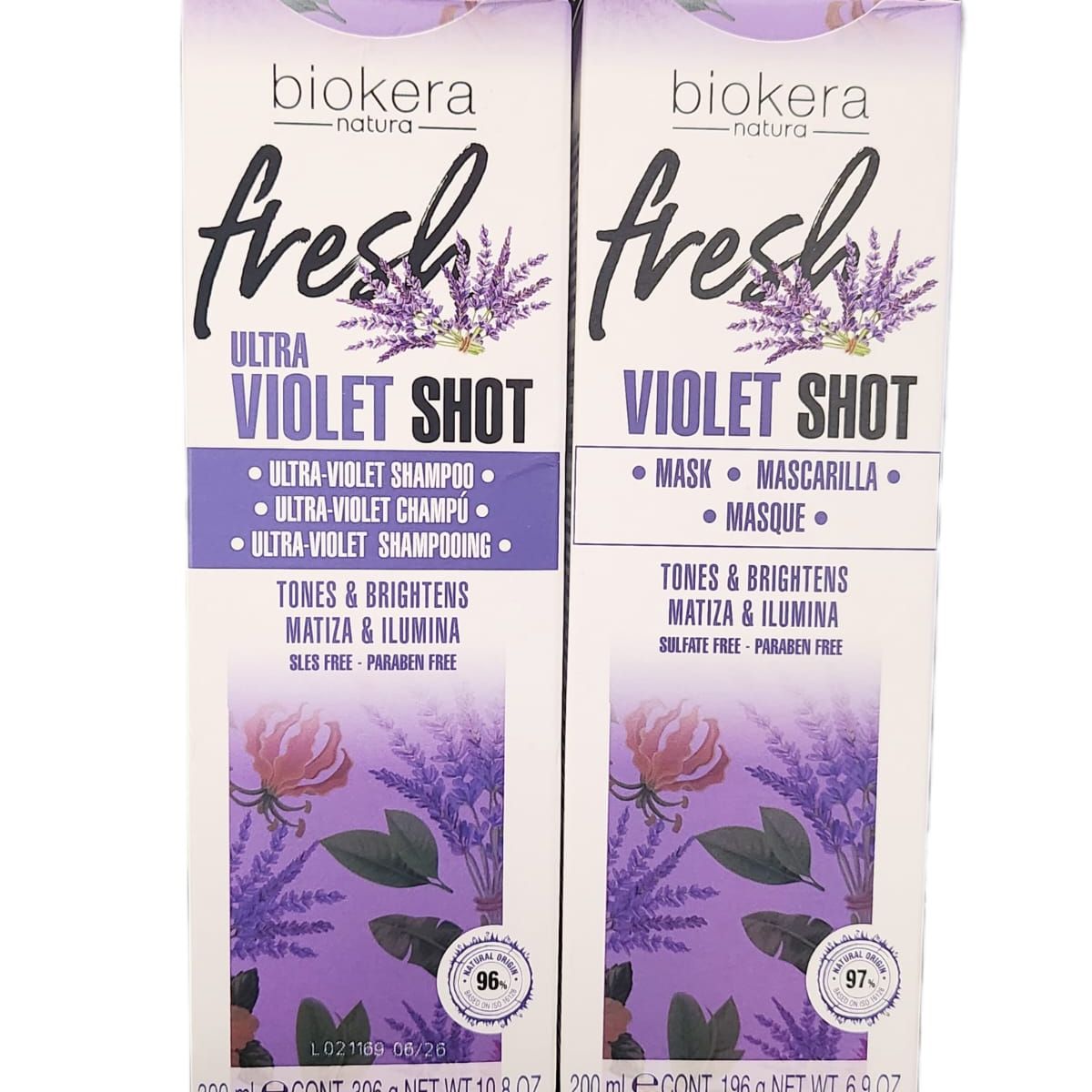 SALERM - salerm ultra violet shot matizador kit shampoo y mascarilla 1010