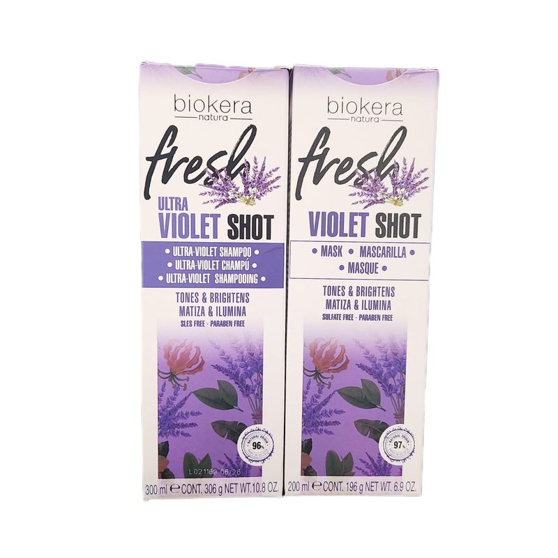 SALERM - salerm ultra violet shot matizador kit shampoo y mascarilla 1010
