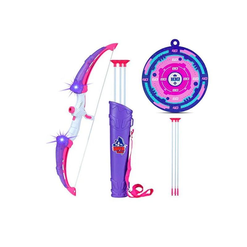 GENERICO - Set Arco Y Flecha Juegos Niña 64 Cm. Juguetes Diversión