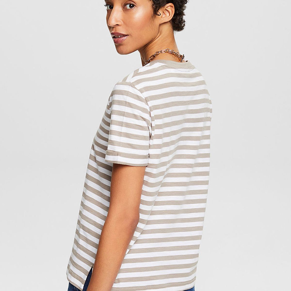 ESPRIT - Polera Con Cuello Redondo Mujer Esprit ESPRIT