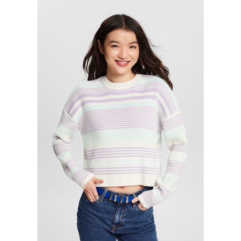 ESPRIT - Sweater Manga Larga A Rayas Mujer Esprit ESPRIT