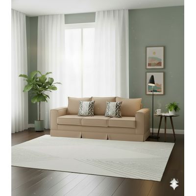 Imagen 2 del producto Living 311 Pompeya beige claro sofa 3 cuerpos + 2 poltronas resortes