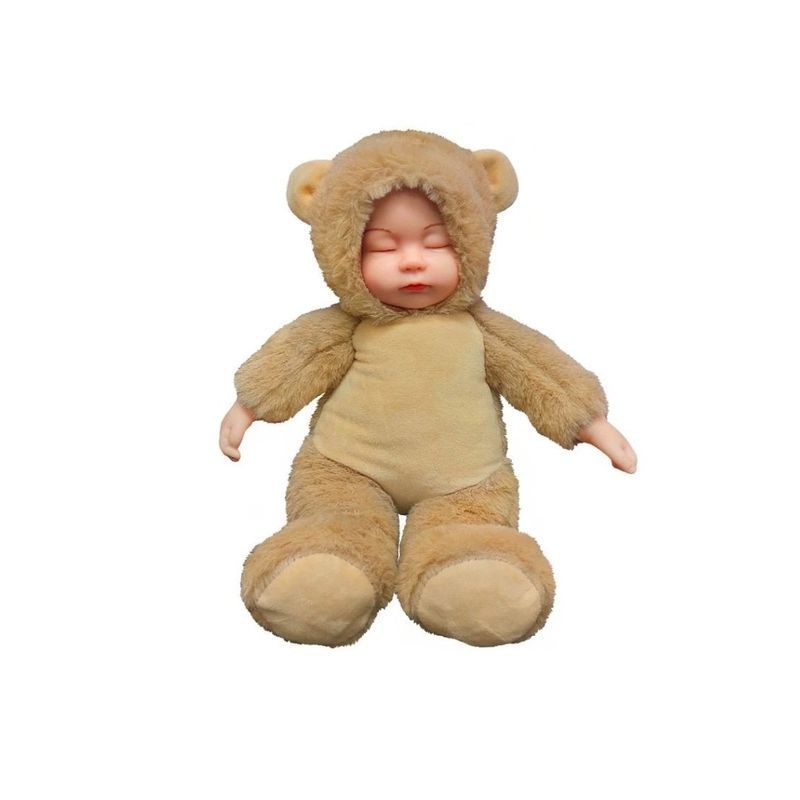 GENERICO - Muñeco De Peluche Dormilón Ted Reborn Lovey Baby 35cm Niñas