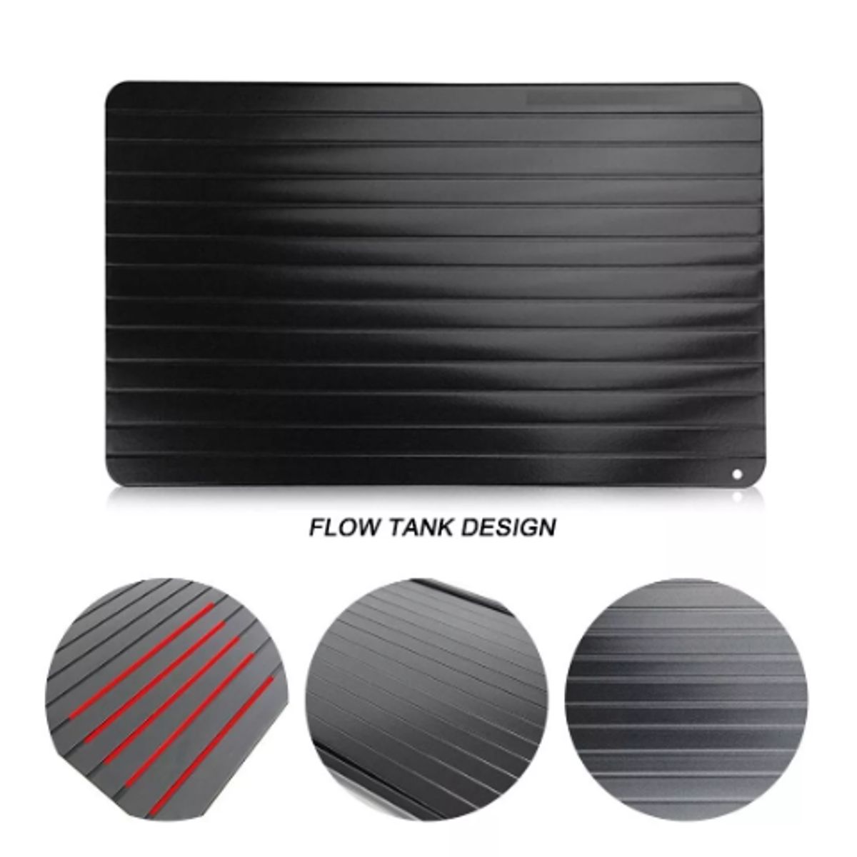 GENERICO - Bandeja Tabla De Aluminio Descongeladora Rápida Carne