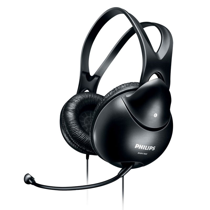 PHILIPS - Audífonos Alambicó Microfono Philips SHM1900 negro