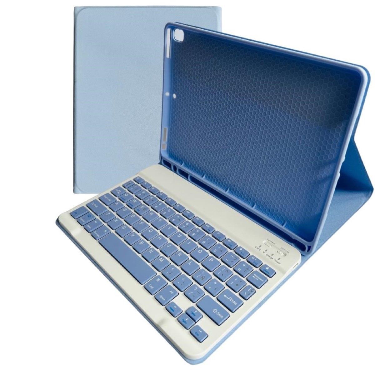 GENERICO - Funda Con Teclado Lila Para iPad Air 3/ Pro 10.5 Español