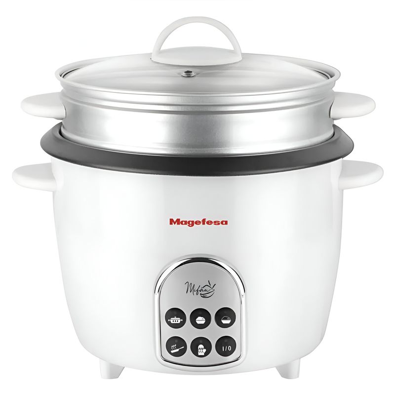 MAGEFESA - Olla Eléctrica Arrocera Multifuncional Magefesa 1.8L MGF3731 - Blanco