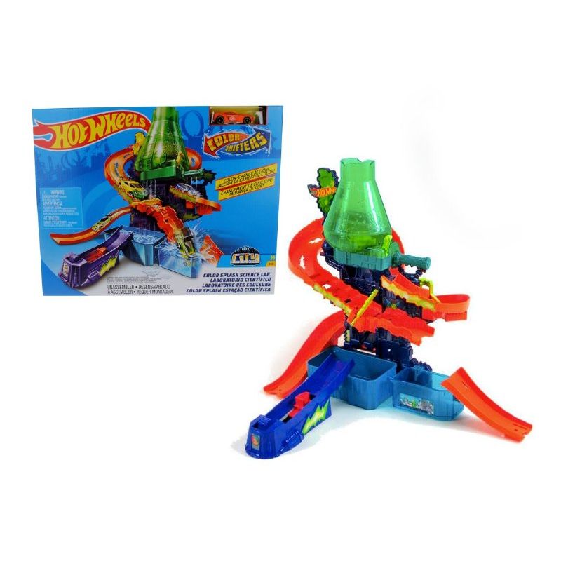 HOT WHEELS - Hot Wheels City Pista Color Shifters Laboratorio Científico
