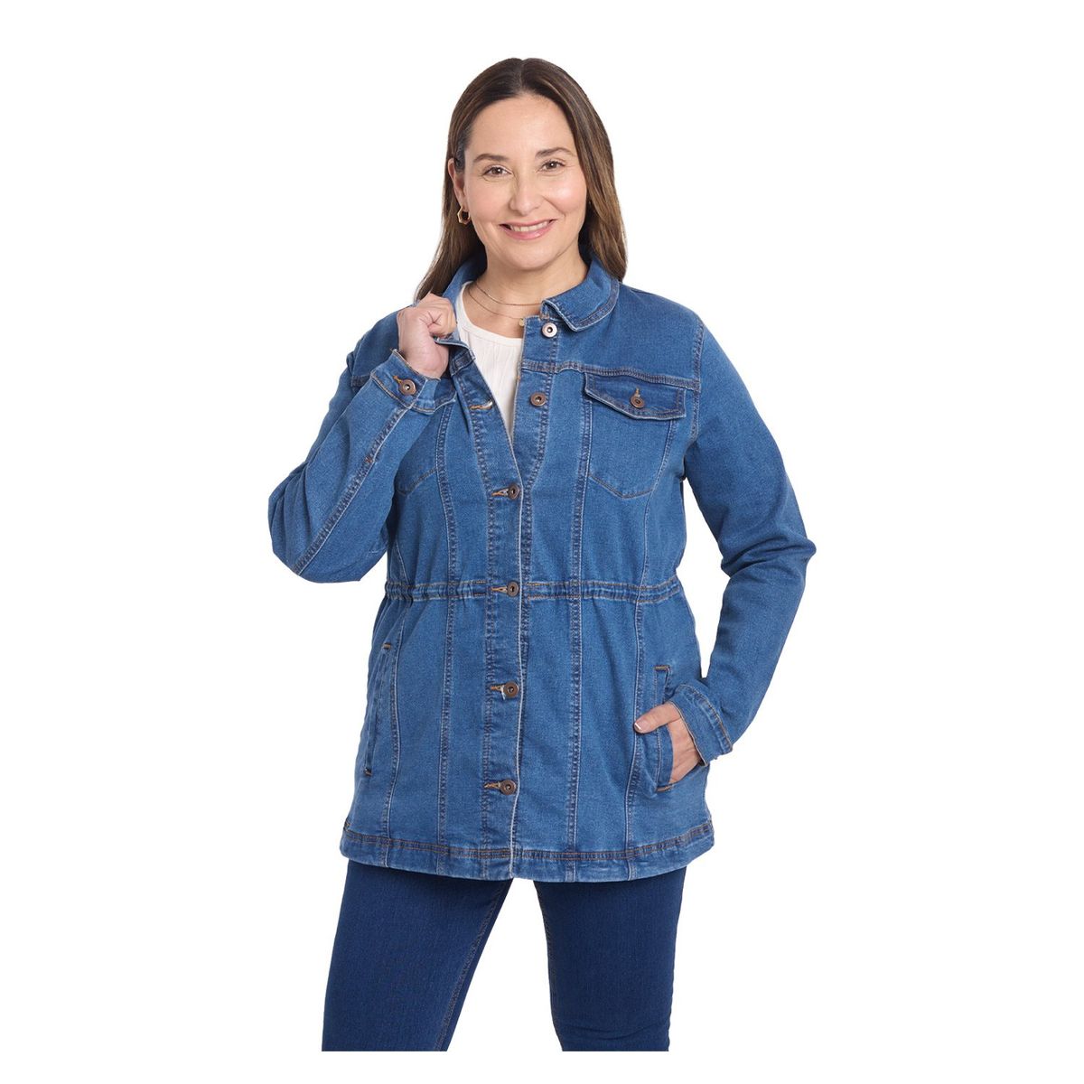 FASHION'S PARK - Chaqueta Mujer Mezclilla Azul Claro Fashion's Park