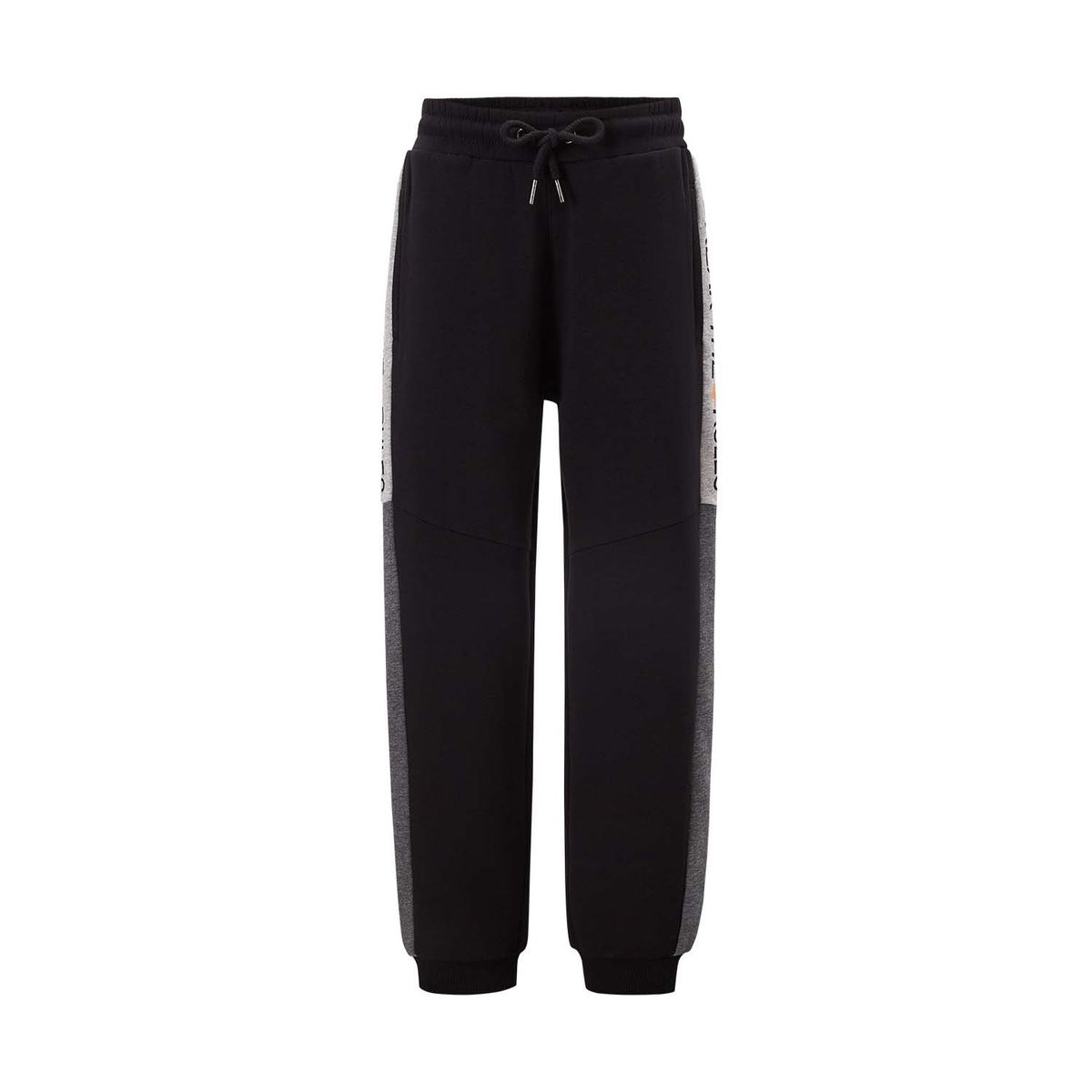 FASHION'S PARK - Pantalón Buzo Niño Texto Cortes Negro Fashion's Park