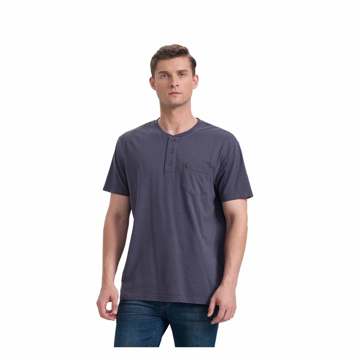 FASHION'S PARK - Polera Hombre Tres Botones Lavanda Fashion's Park